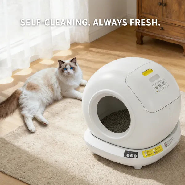 Automatic Self-Cleaning Cat Litter Box | 78L Smart App Control